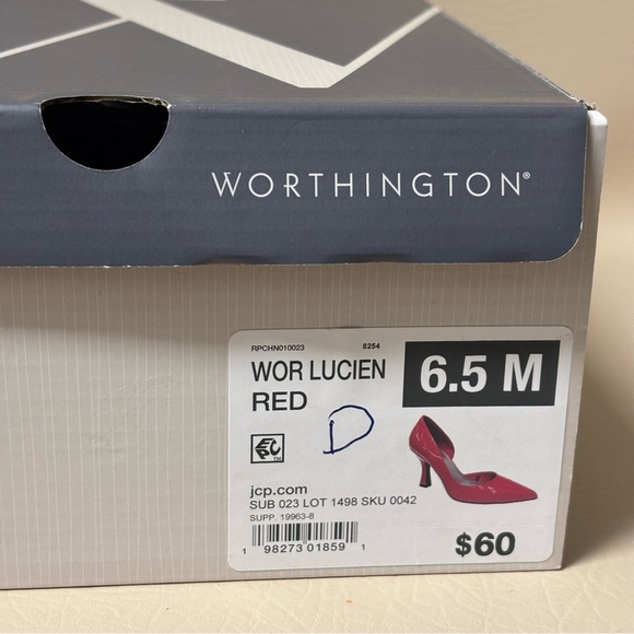 Worthington Womens Lucien
Pointed Toe Stiletto Heel Pumps RED
Size 6.5 - Picture 12 of 12